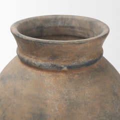 Cotto Taupe Weathered Tall Terracotta Vase - Ornate Home
