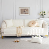 Cotton Quilted Sofa Cover, Non-Slip Couch Protector Fits Backrest, Seat & Armrest - Ornate Home