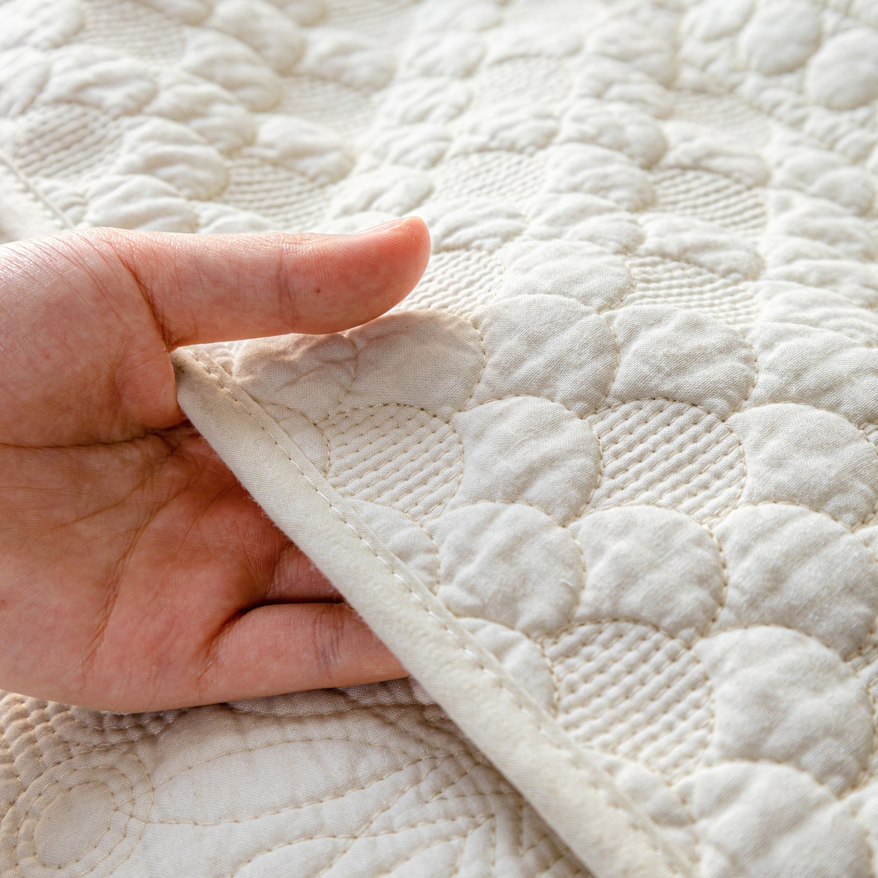 Cotton Quilted Sofa Cover, Non-Slip Couch Protector Fits Backrest, Seat & Armrest - Ornate Home
