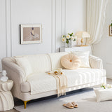 Cotton Quilted Sofa Cover, Non-Slip Couch Protector Fits Backrest, Seat & Armrest - Ornate Home