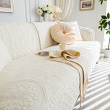 Cotton Quilted Sofa Cover, Non-Slip Couch Protector Fits Backrest, Seat & Armrest - Ornate Home