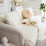 Cotton Quilted Sofa Cover, Non-Slip Couch Protector Fits Backrest, Seat & Armrest - Ornate Home
