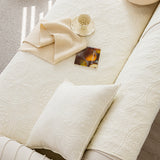Cotton Quilted Sofa Cover, Non-Slip Couch Protector Fits Backrest, Seat & Armrest - Ornate Home