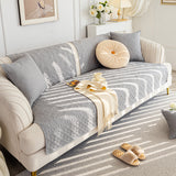Cotton Quilted Sofa Cover, Non-Slip Couch Protector Fits Backrest, Seat & Armrest - Ornate Home
