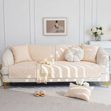 Cotton Quilted Sofa Cover, Non-Slip Couch Protector Fits Backrest, Seat & Armrest - Ornate Home