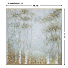 Cotton Woods Multicolor Hand Painted Canvas - Ornate Home