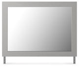 Cottonburg Light Gray/White Bedroom Mirror - Ornate Home