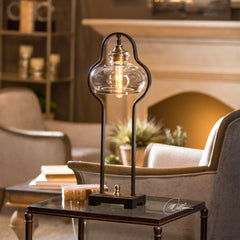 Cotulla Aged Black Desk Lamp - Ornate Home