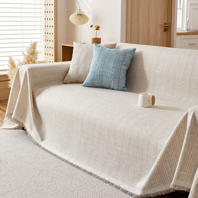 Couch Cover Blanket Couch Covers for Most Shape Sofas Washable Durable Sofa Throw Cover with Tassels - Ornate Home