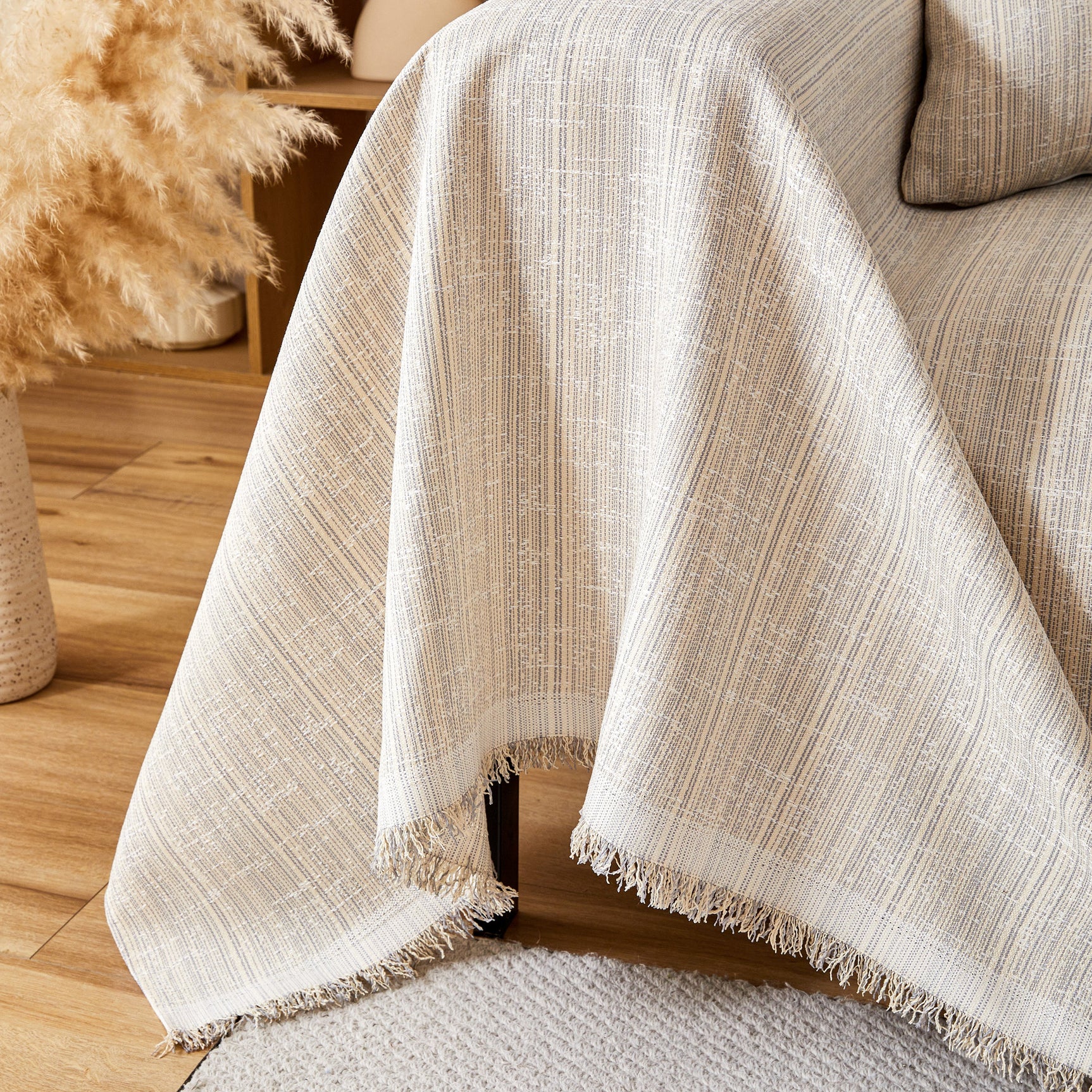 Couch Cover Blanket Couch Covers for Most Shape Sofas Washable Durable Sofa Throw Cover with Tassels - Ornate Home