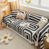 Couch Cover for Most Shape Sofas, Waffle Lattice Sofa Cover Throw, Washable Furniture Covers for Pets - Ornate Home