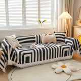 Couch Cover for Most Shape Sofas, Waffle Lattice Sofa Cover Throw, Washable Furniture Covers for Pets - Ornate Home