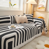 Couch Cover for Most Shape Sofas, Waffle Lattice Sofa Cover Throw, Washable Furniture Covers for Pets - Ornate Home