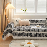 Couch Cover for Most Shape Sofas, Waffle Lattice Sofa Cover Throw, Washable Furniture Covers for Pets - Ornate Home