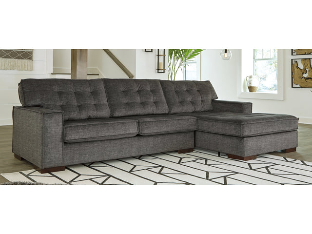 Coulee Point Charcoal 2-Piece Sectional with Chaise - Ornate Home