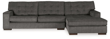 Coulee Point Charcoal 2-Piece Sectional with Chaise - Ornate Home