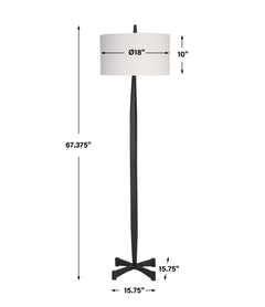 Counteract Rust Metal Floor Lamp - Ornate Home