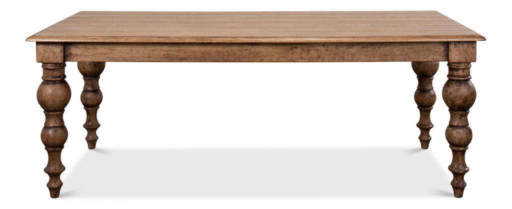 Country Estate Tan Oak Dining Table - Ornate Home
