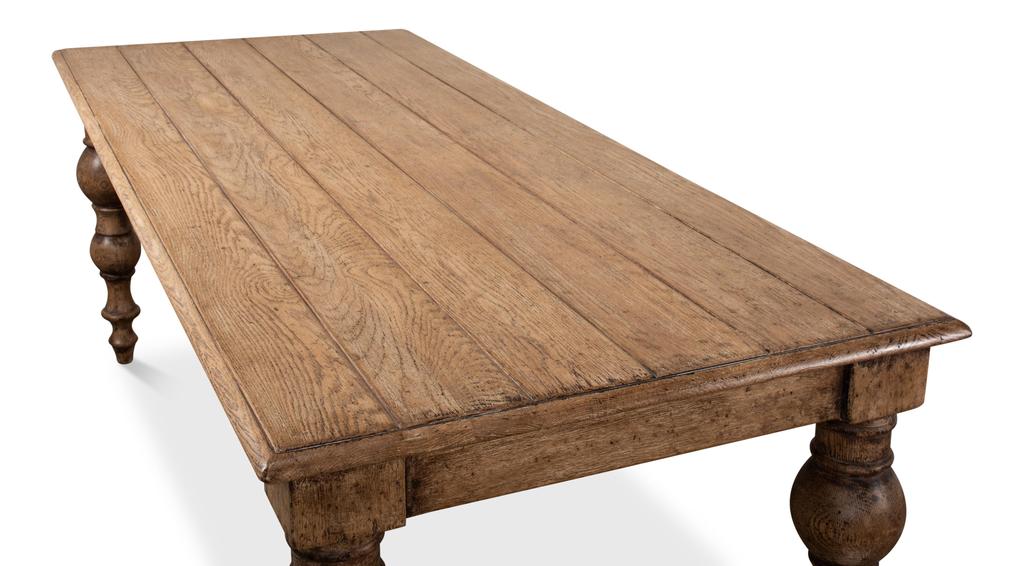 Country Estate Tan Oak Dining Table - Ornate Home