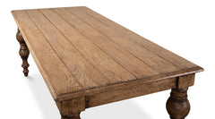 Country Estate Tan Oak Dining Table - Ornate Home