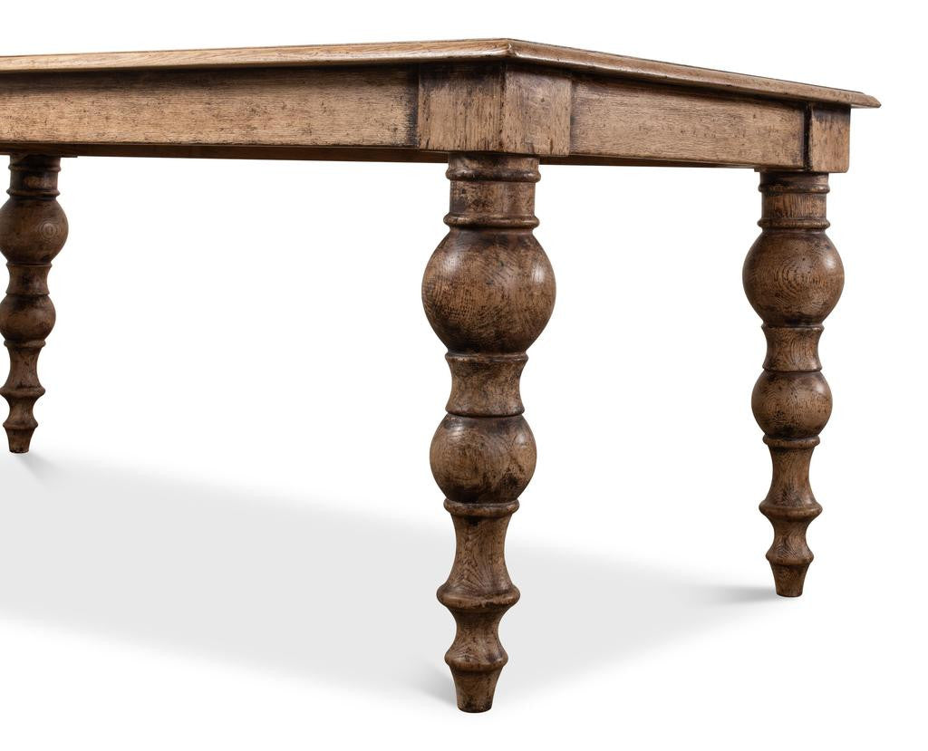 Country Estate Tan Oak Dining Table - Ornate Home