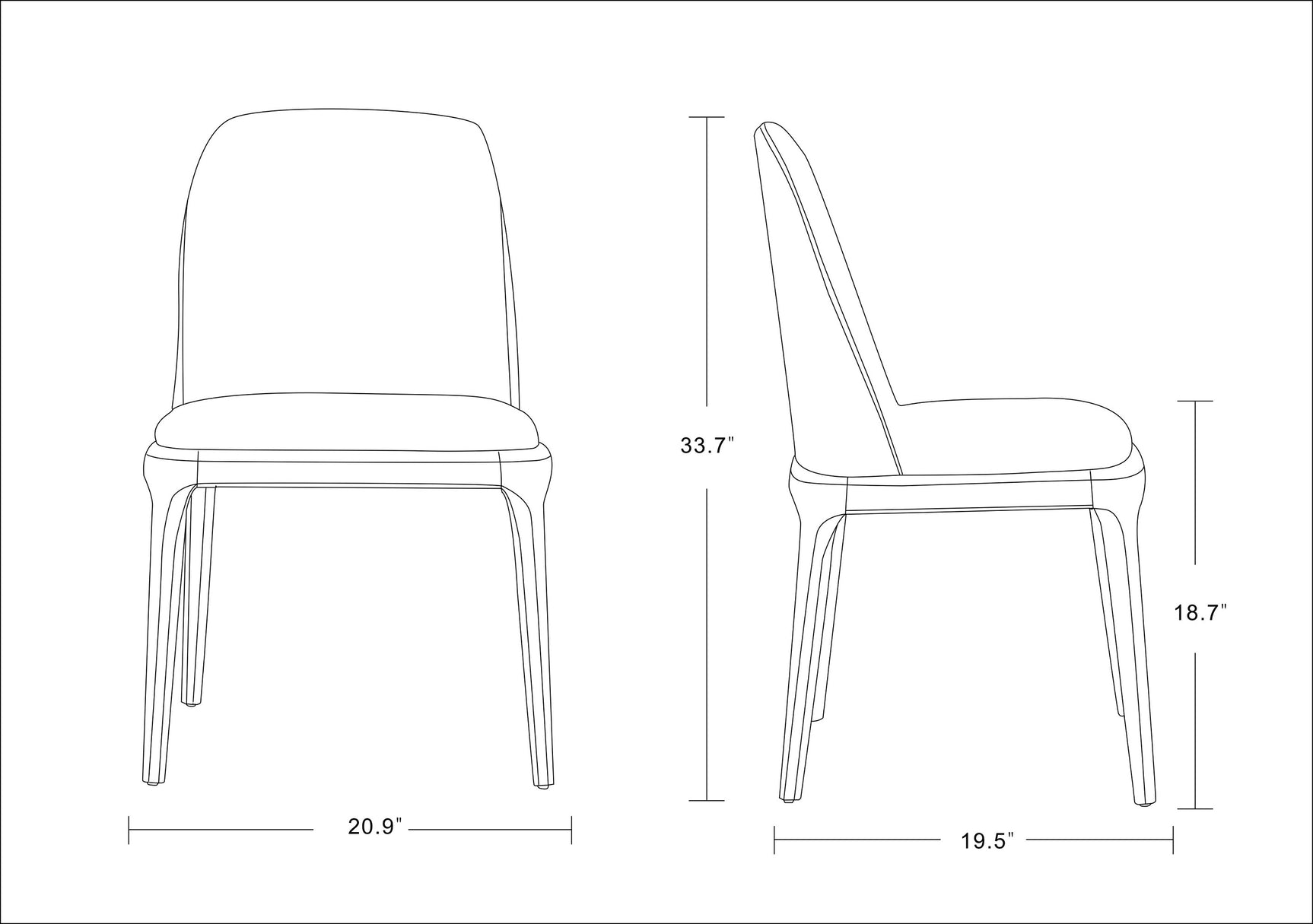 Courding Dining Chair in Tan and Walnut - Ornate Home