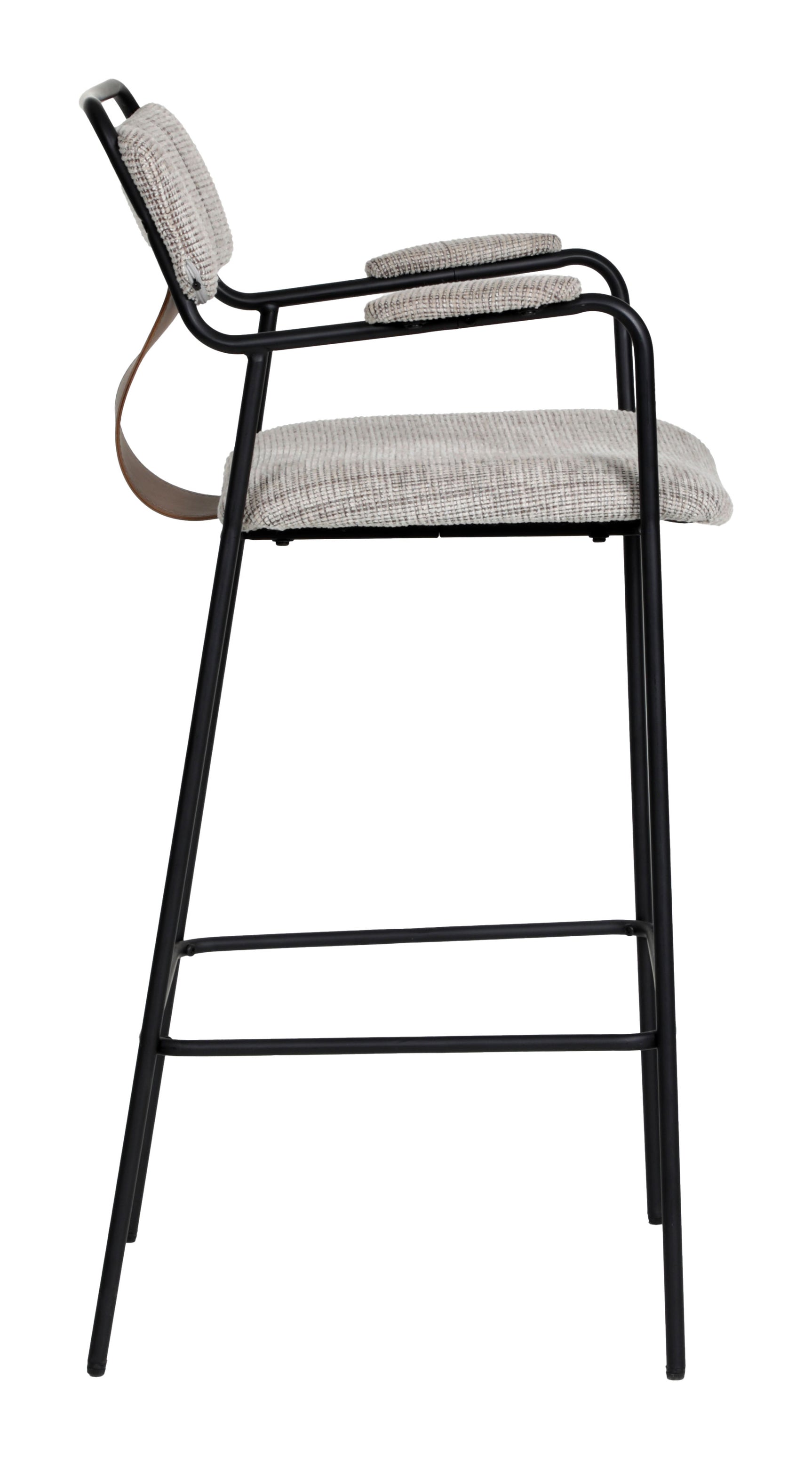 Couva Gray Tweed Barstool (Set of 2) - Ornate Home