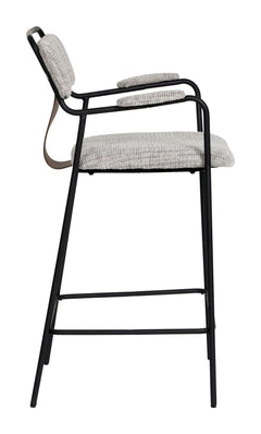 Couva Gray Tweed Counter Stool (Set of 2) - Ornate Home