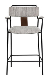 Couva Gray Tweed Counter Stool (Set of 2) - Ornate Home