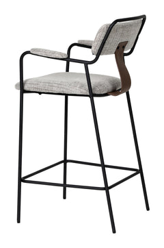 Couva Gray Tweed Counter Stool (Set of 2) - Ornate Home