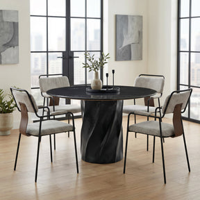 Couva Gray Tweed Dining Chair (Set of 2) - Ornate Home