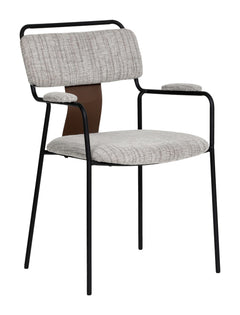 Couva Gray Tweed Dining Chair (Set of 2) - Ornate Home
