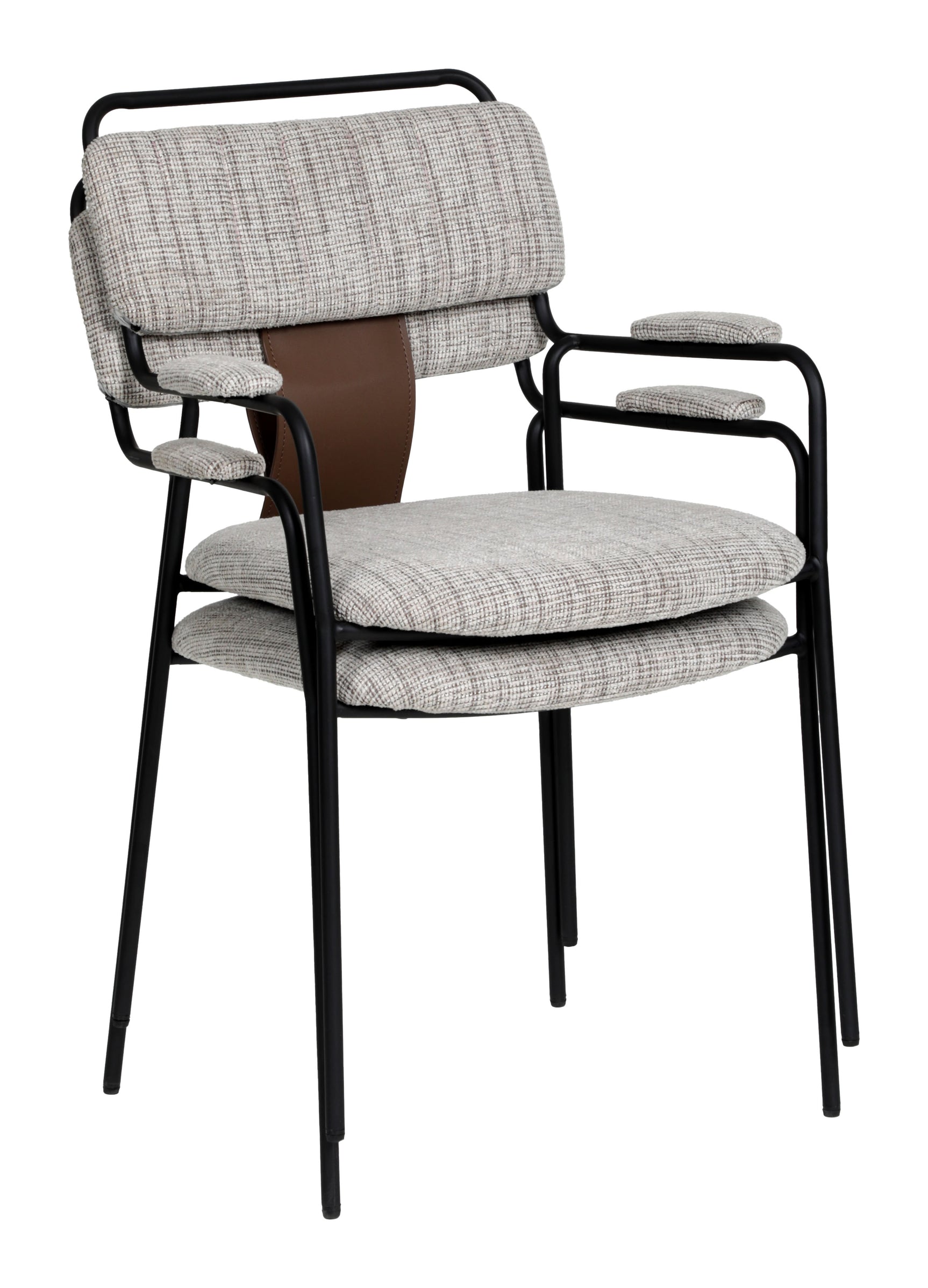 Couva Gray Tweed Dining Chair (Set of 2) - Ornate Home