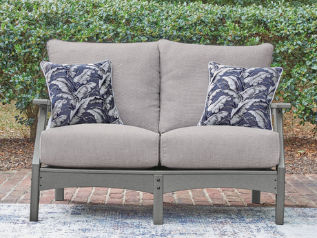 Cove Beach Gray Loveseat w/Cushion - Ornate Home