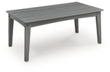 Cove Beach Gray Rectangular Cocktail Table - Ornate Home