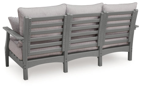 Cove Beach Gray Sofa with Cushion - Ornate Home