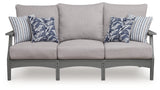 Cove Beach Gray Sofa with Cushion - Ornate Home