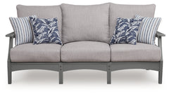Cove Beach Gray Sofa with Cushion - Ornate Home