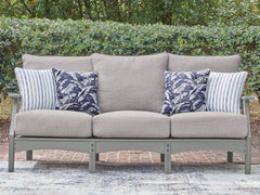 Cove Beach Gray Sofa with Cushion - Ornate Home