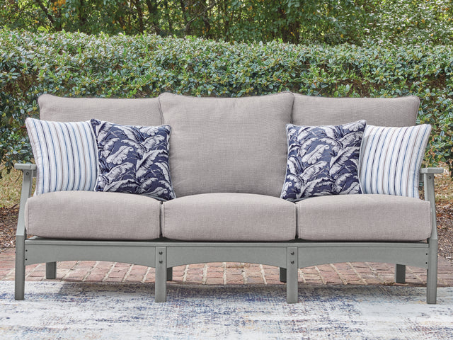 Cove Beach Gray Sofa with Cushion - Ornate Home