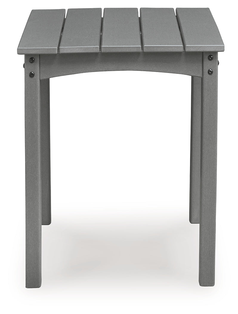 Cove Beach Gray Square End Table - Ornate Home