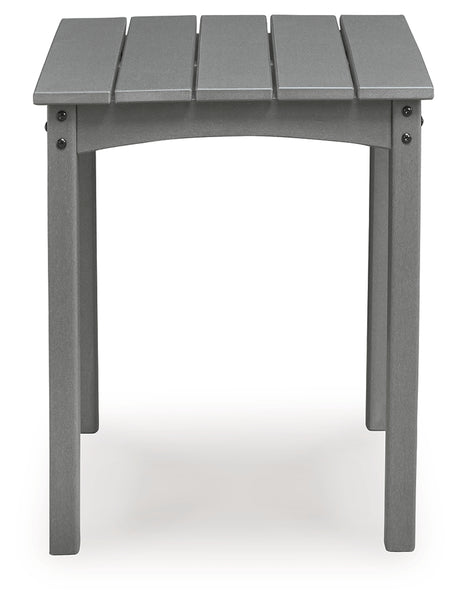 Cove Beach Gray Square End Table - Ornate Home