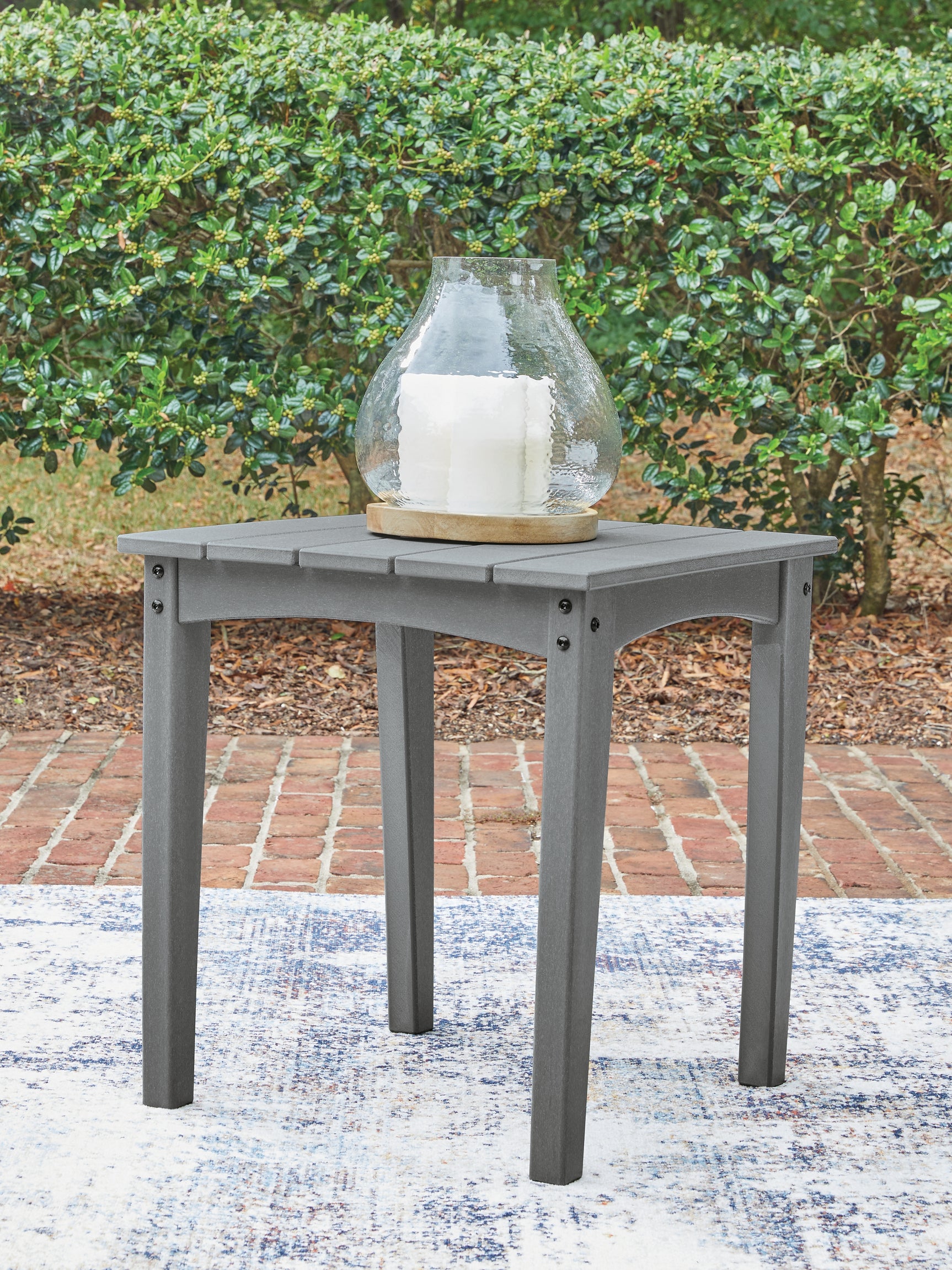 Cove Beach Gray Square End Table - Ornate Home