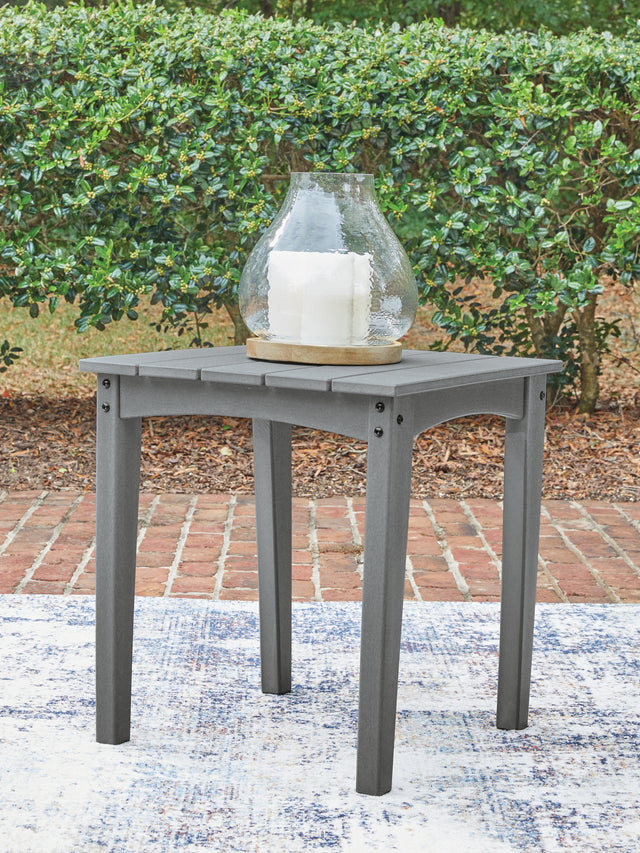 Cove Beach Gray Square End Table - Ornate Home