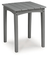 Cove Beach Gray Square End Table - Ornate Home