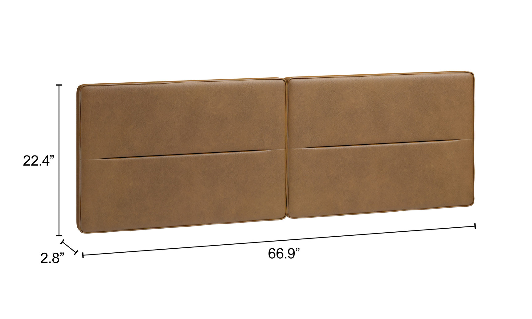 Cove Brown Floating Queen Headboard - Ornate Home