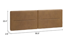 Cove Brown Floating Queen Headboard - Ornate Home
