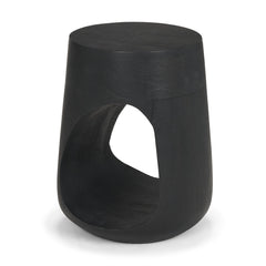 Cove Dark Brown Sculptural Open Side Table