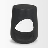 Cove Dark Brown Sculptural Open Side Table