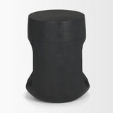 Cove Dark Brown Sculptural Open Side Table